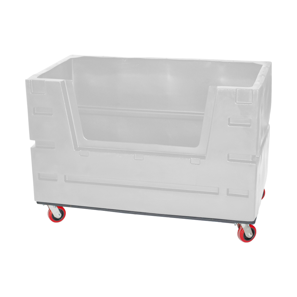 COF-3433-H6, Hopper Front Bulk Cart, 28 Bushel, 60" x 33" x 40" - White 