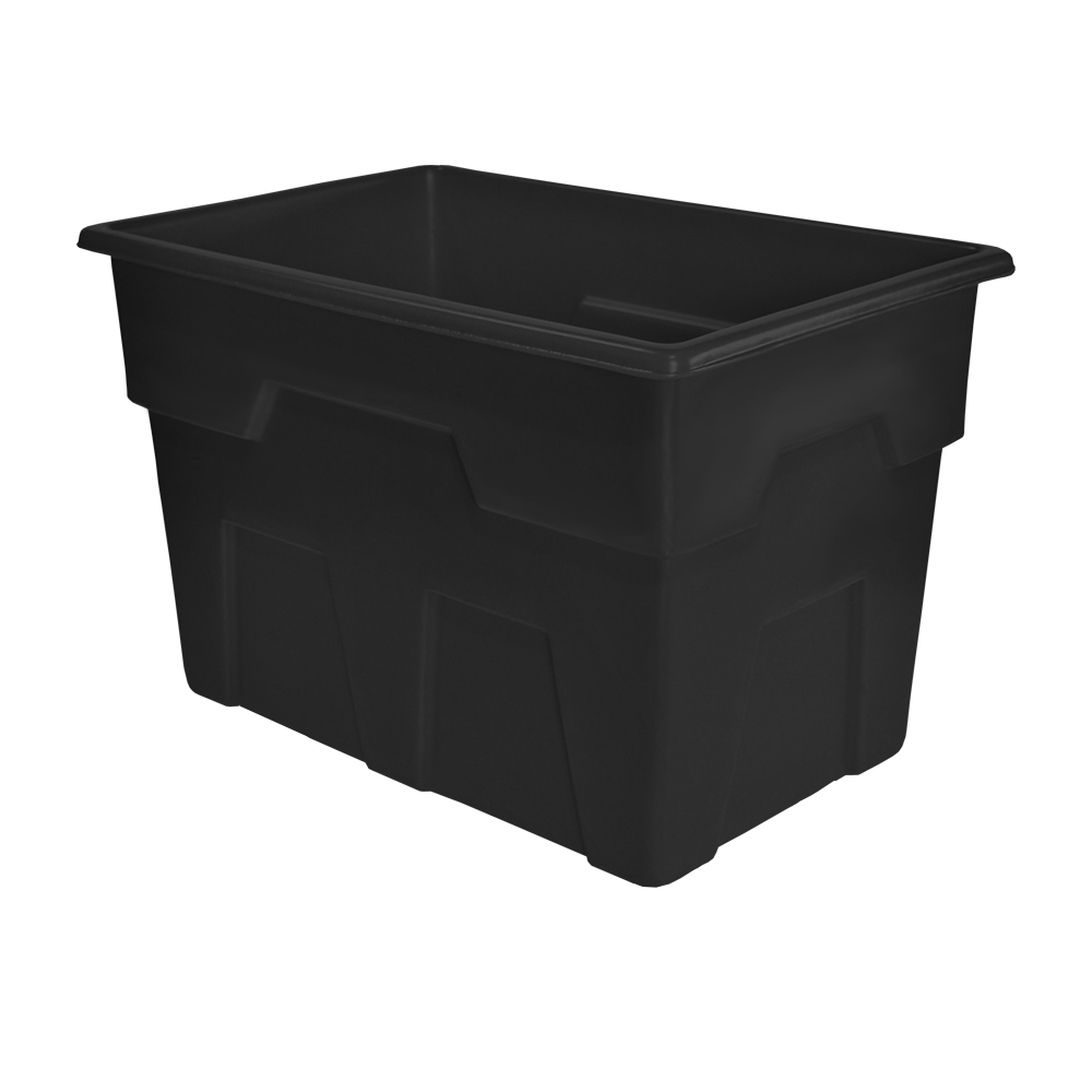 MTB-Series, Bulk Container, 11.5 Bushel, 44.5" x 29" x 29.25" - Black, Heavy Duty 