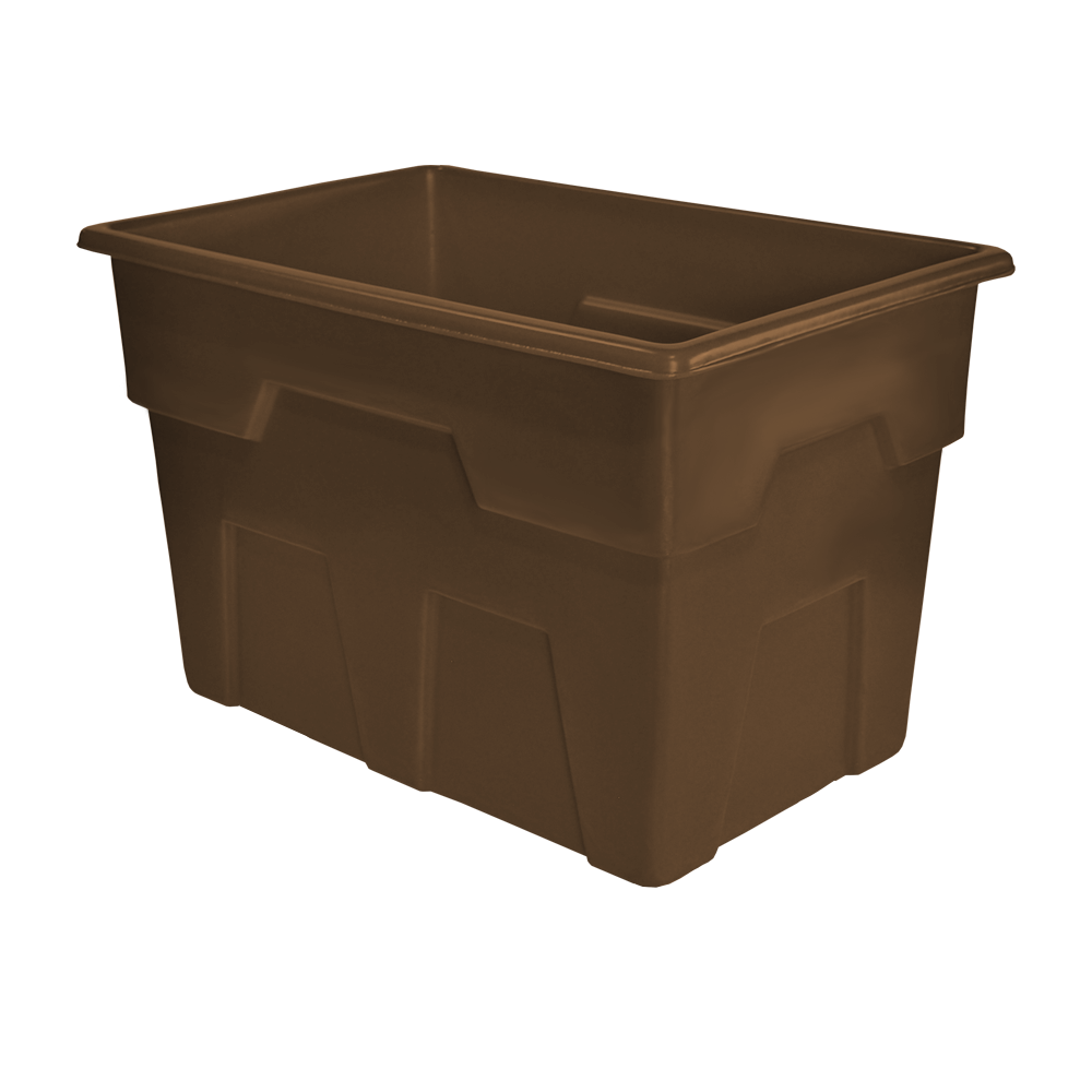 MTB-Series, Bulk Container, 11.5 Bushel, 44.5" x 29" x 29.25" - Brown, Heavy Duty 