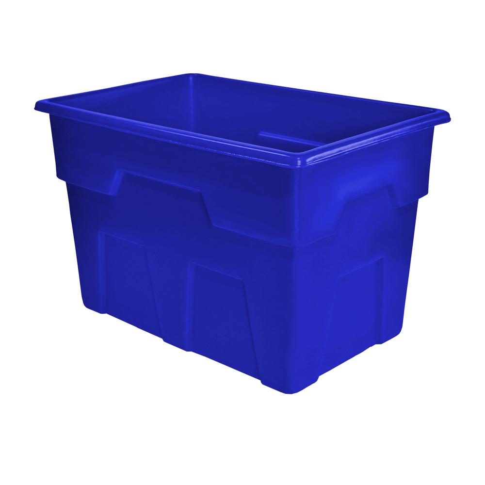 MTB-Series, Bulk Container, 11.5 Bushel, 44.5" x 29" x 29.25" - Dark Blue, Heavy Duty 