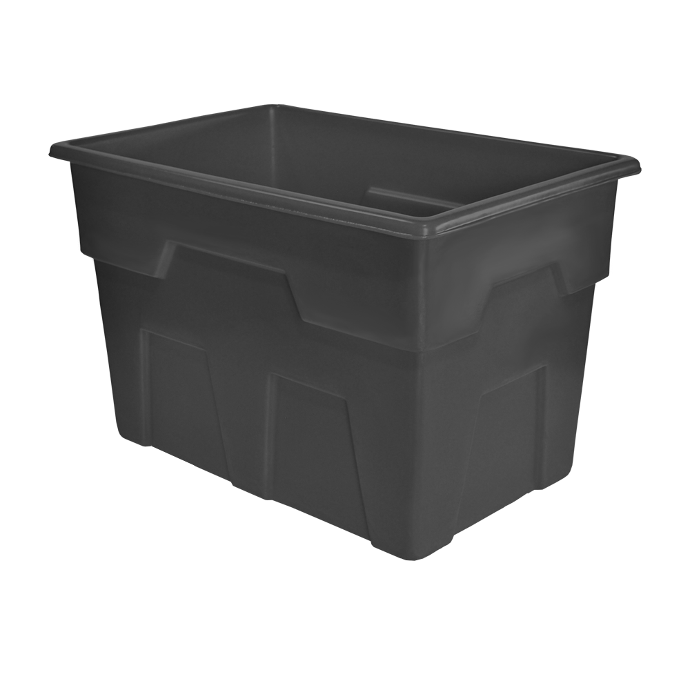 MTB-Series, Bulk Container, 11.5 Bushel, 44.5" x 29" x 29.25" - Dark Gray, Heavy Duty 