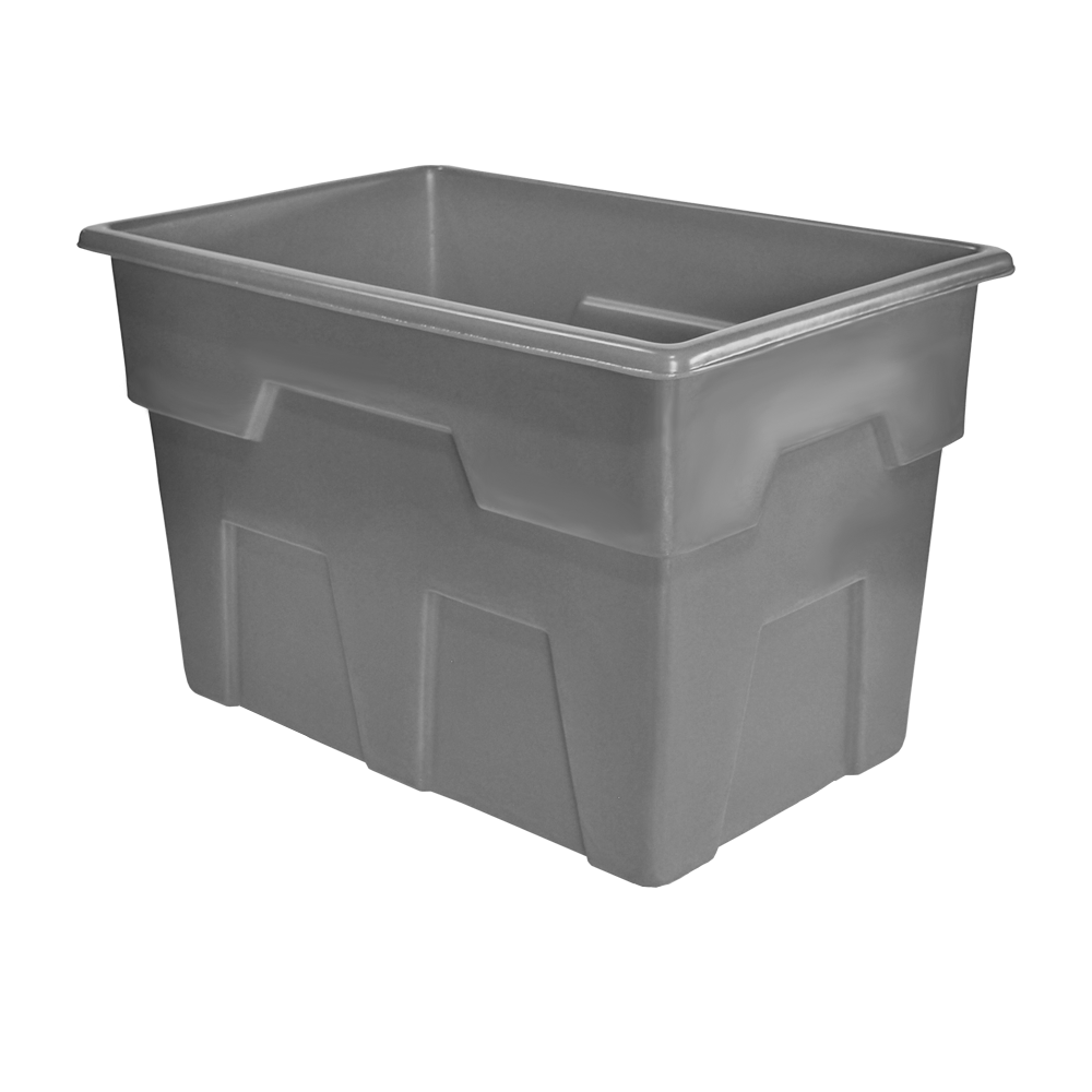 MTB-Series, Bulk Container, 11.5 Bushel, 44.5" x 29" x 29.25" - Gray, Heavy Duty 