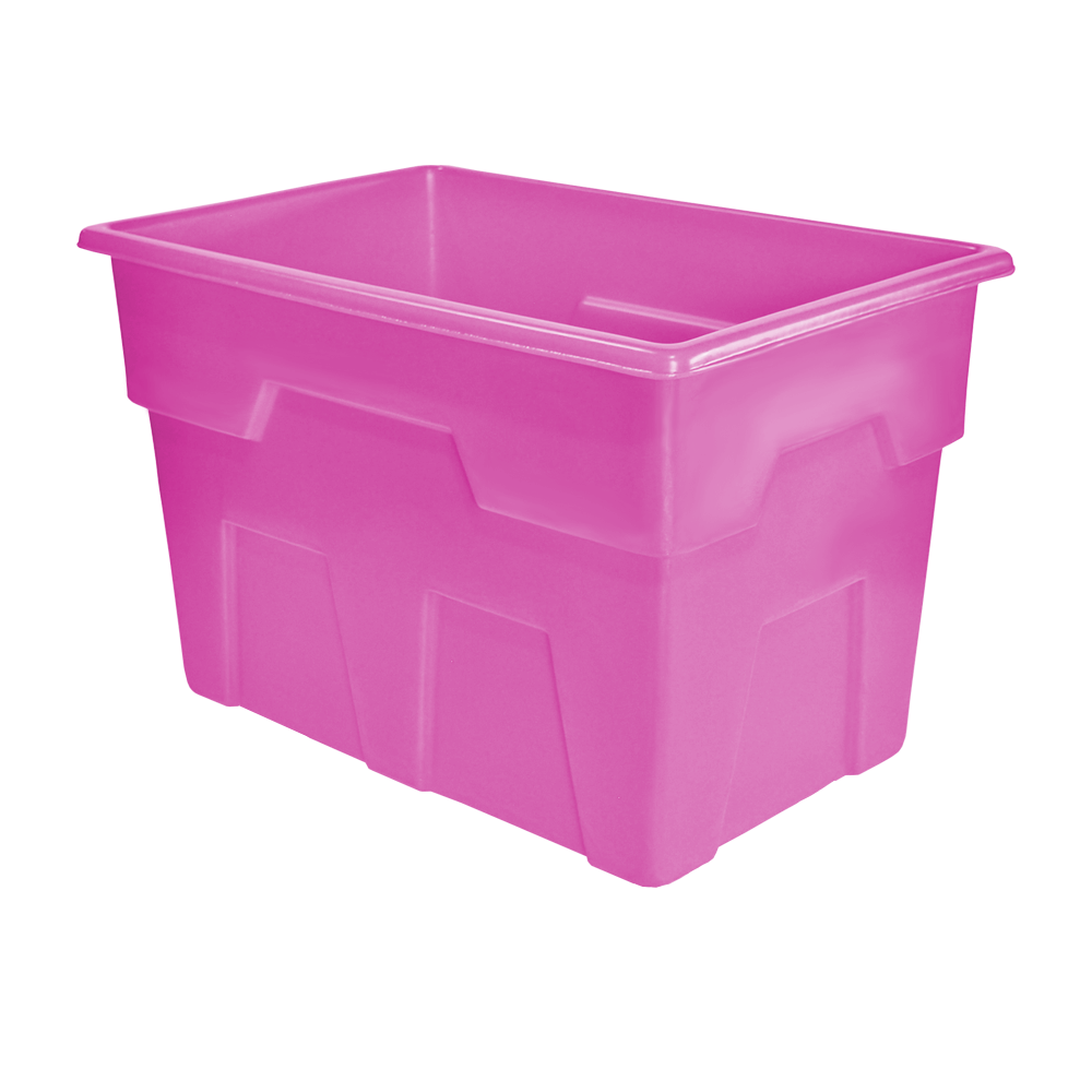 MTB-Series, Bulk Container, 11.5 Bushel, 44.5" x 29" x 29.25" - Pink, Heavy Duty 
