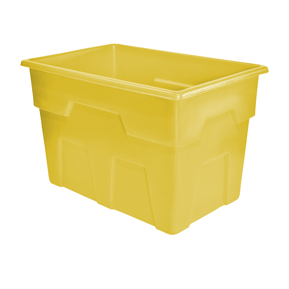 MTB-Series, Bulk Container, 11.5 Bushel, 44.5" x 29" x 29.25" - Yellow, Heavy Duty 