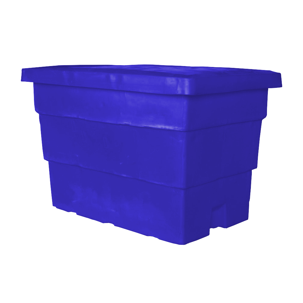 MTC-Series, Bulk Container, 14.5 Bushel, 48" x 32" x 32.5" - Dark Blue, Heavy Duty 