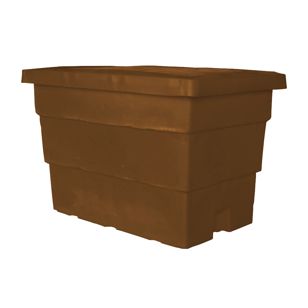 MTC-Series, Bulk Container, 14.5 Bushel, 48" x 32" x 32.5" - Brown, Heavy Duty 