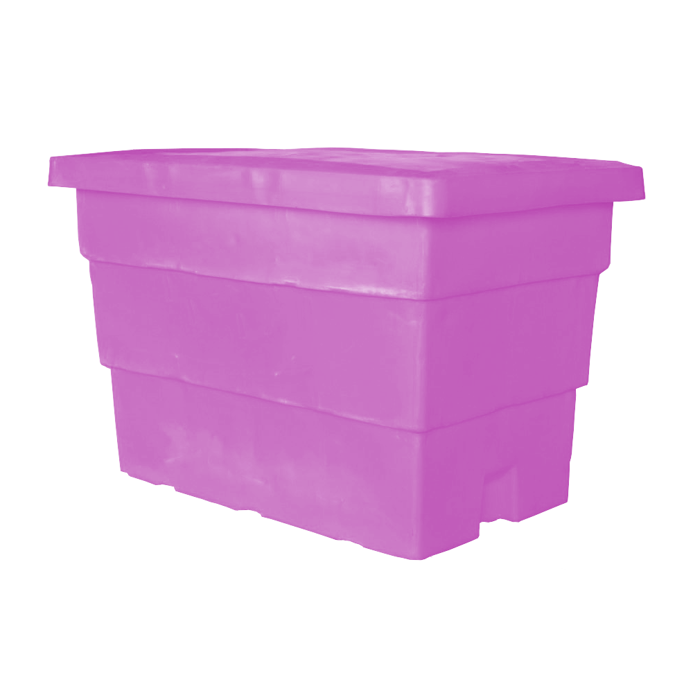 MTC-Series, Bulk Container, 14.5 Bushel, 48" x 32" x 32.5" - Pink, Heavy Duty 