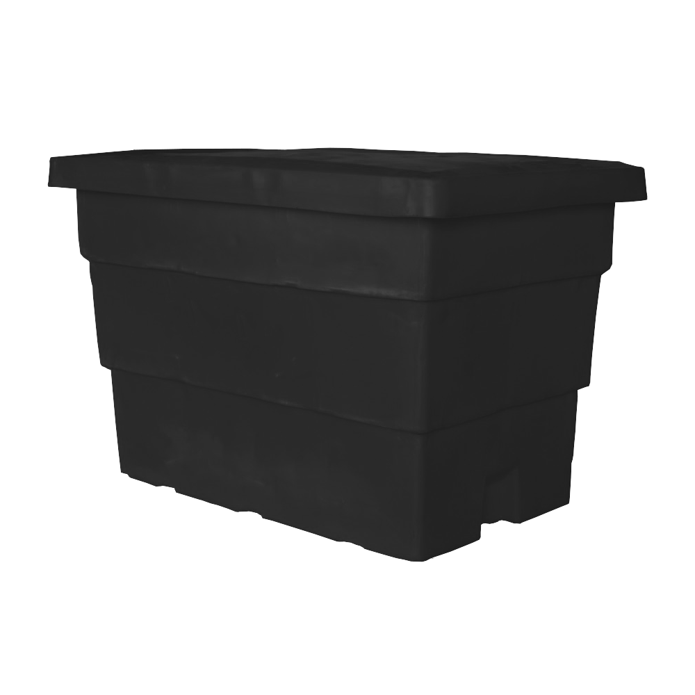 MTC-Series, Bulk Container, 14.5 Bushel, 48" x 32" x 32.5" - Black, Heavy Duty 