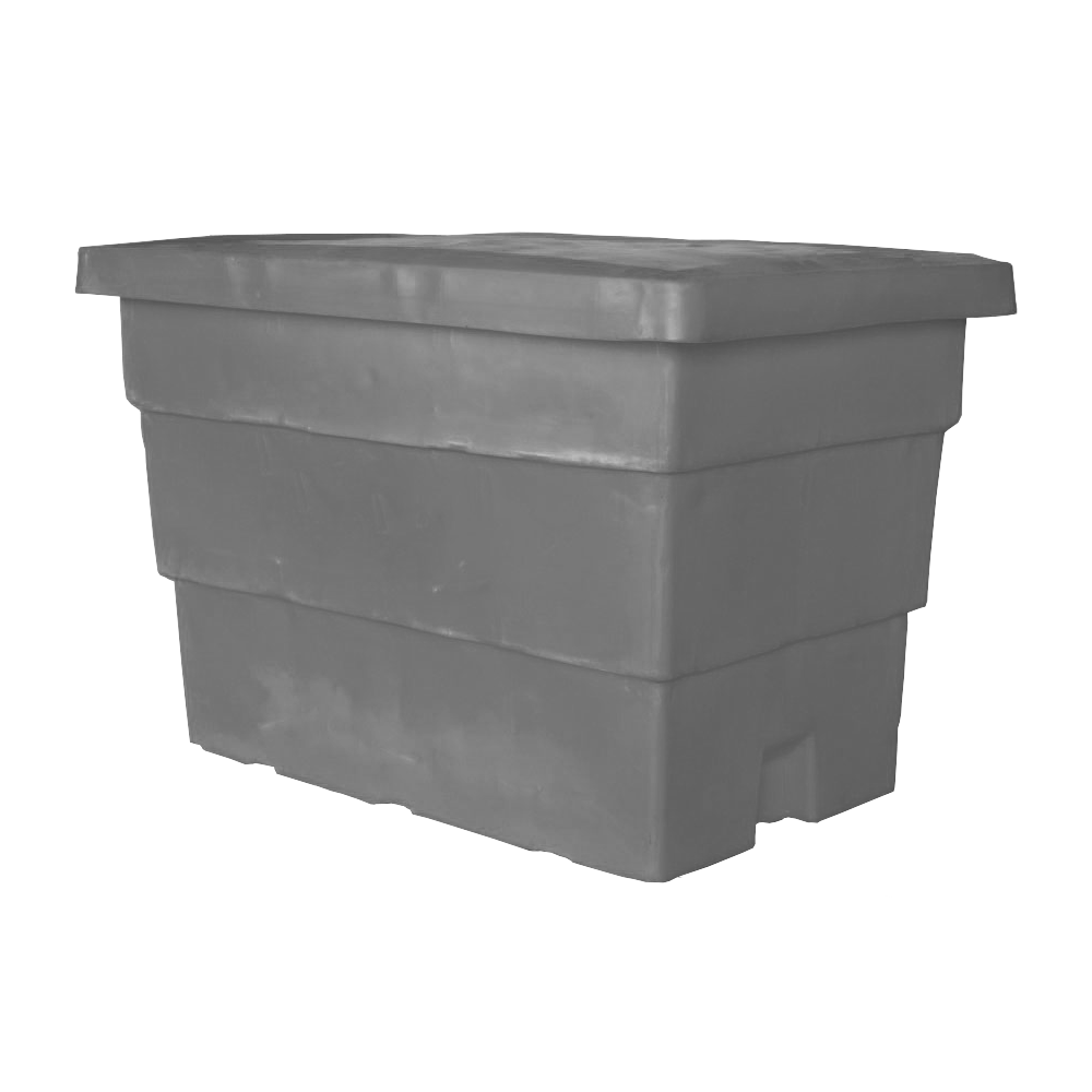 MTC-Series, Bulk Container, 14.5 Bushel, 48" x 32" x 32.5" - Gray, Heavy Duty 