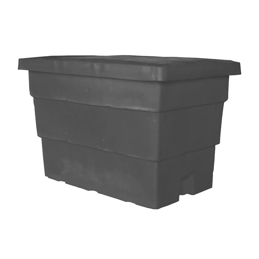 MTC-Series, Bulk Container, 14.5 Bushel, 48" x 32" x 32.5" - Dark Gray, Heavy Duty 