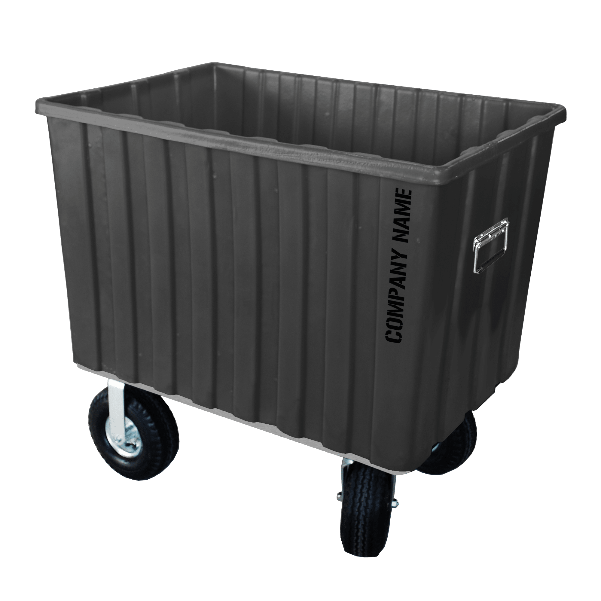 MTE-H8, Heavy Duty Film Production Hamper Cart, 12 Bushel, 41" x 28.25"x 46" - Dark Gray 