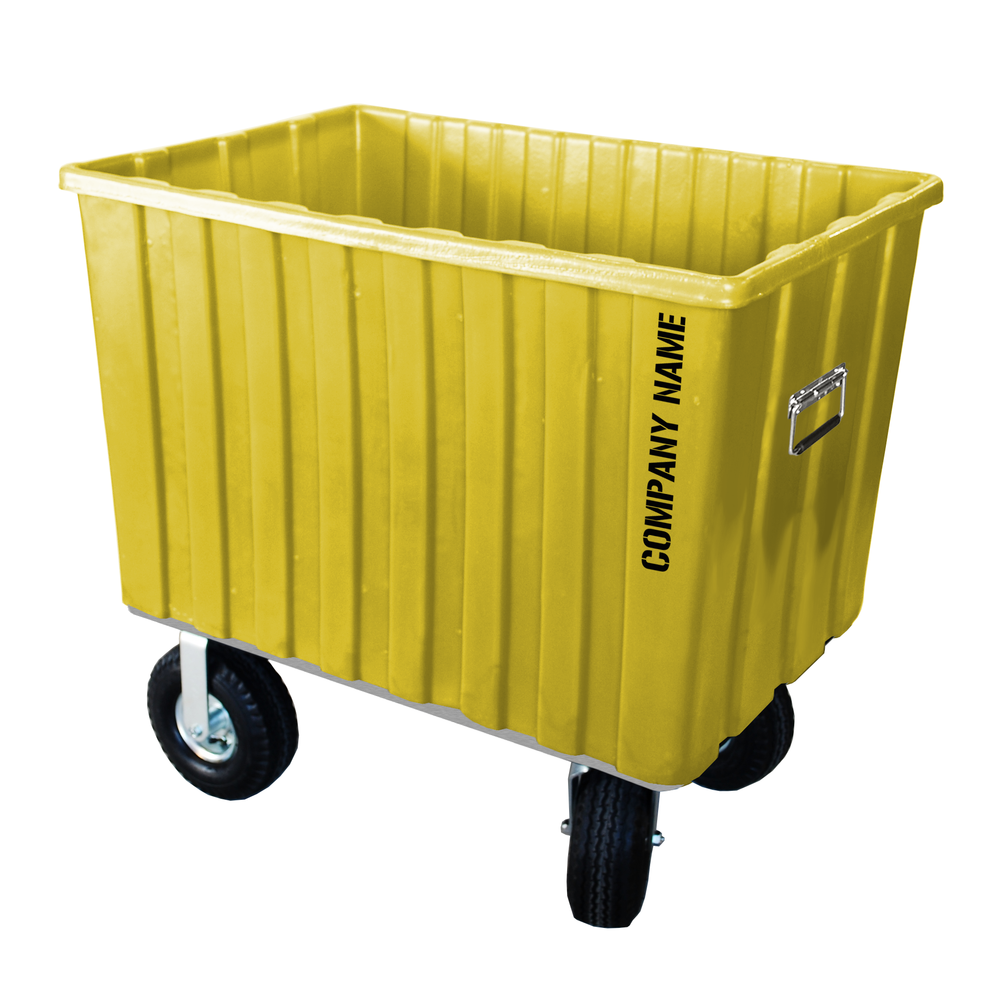 MTE-H8, Heavy Duty Film Production Hamper Cart, 12 Bushel, 41" x 28.25"x 46" - Yellow 
