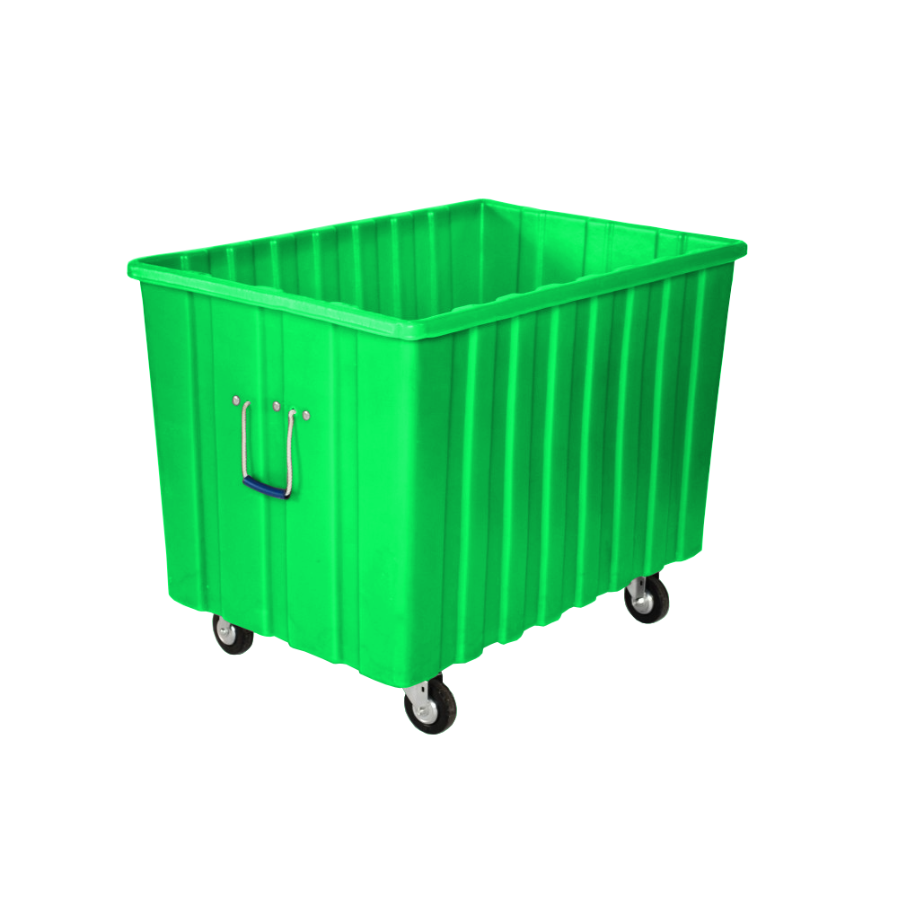 MTE-H4, Bulk Box Truck, 12 Bushel, 41" x 28.25"x 32.5" - Lime Green, Heavy Duty 