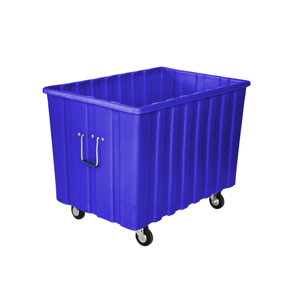 MTE-H4, Bulk Box Truck, 12 Bushel, 41" x 28.25"x 32.5" - Dark Blue, Heavy Duty 