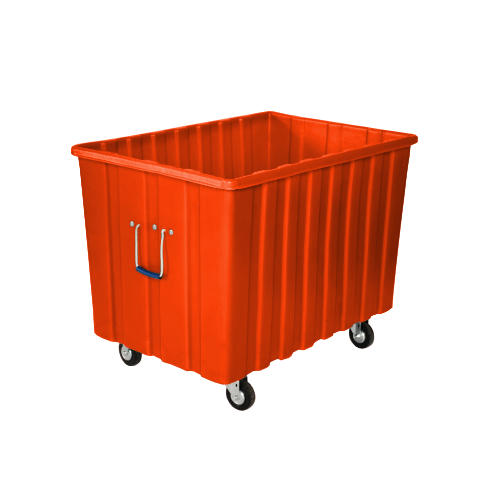 MTE-H4, Bulk Box Truck, 12 Bushel, 41" x 28.25"x 32.5" - Orange, Heavy Duty 