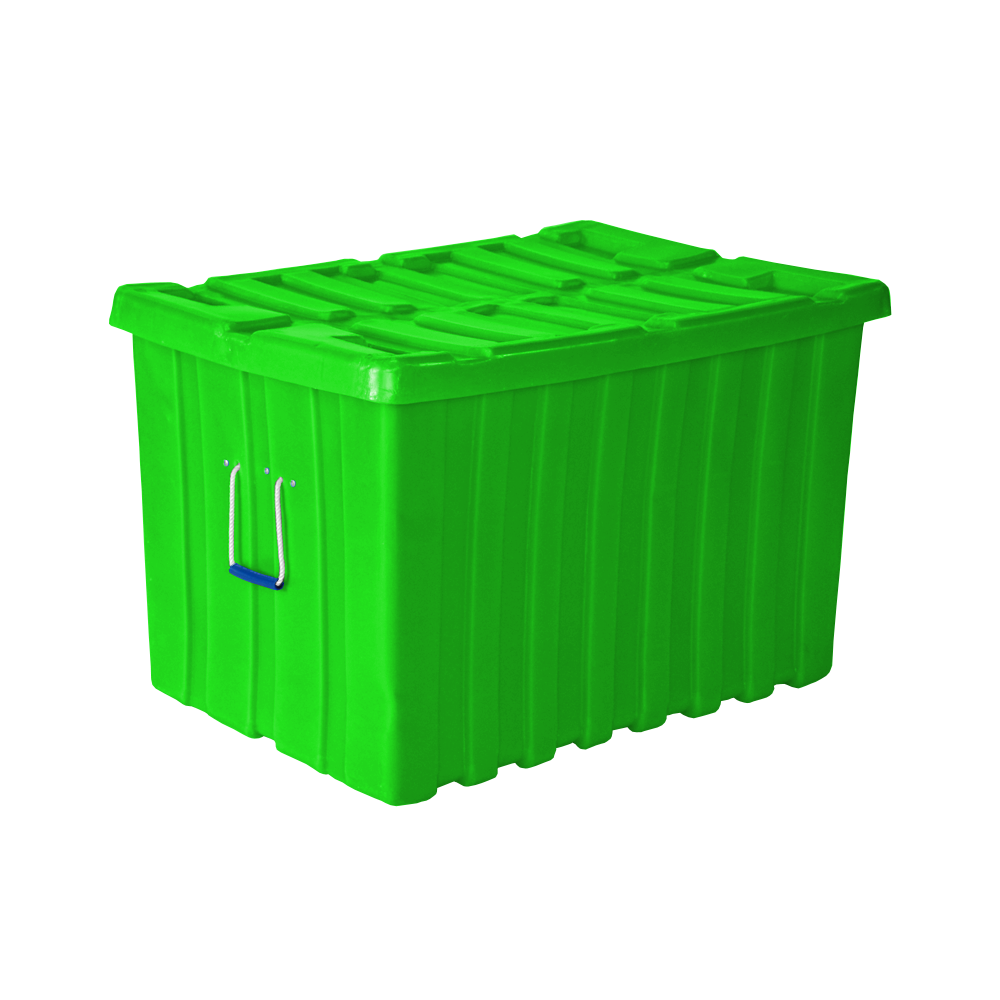 MTE-Series, Bulk Containers, 11.3 Bushel, 41" x 28" x 26.5" - Lime Green, Heavy Duty 