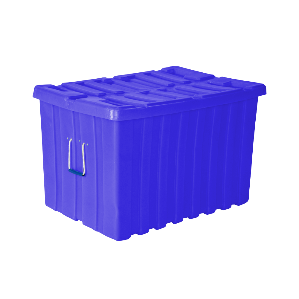 MTE-Series, Bulk Containers, 11.3 Bushel, 41" x 28" x 26.5" - Dark Blue, Heavy Duty 