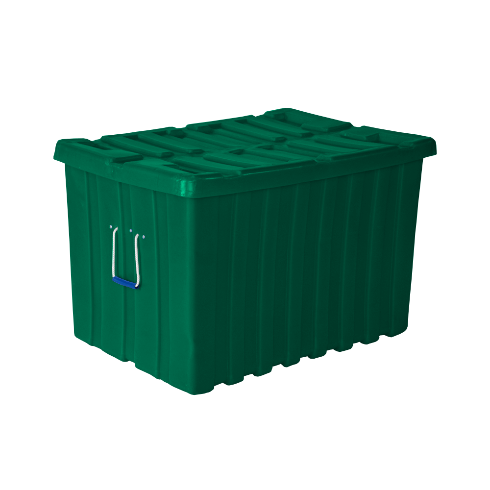 MTE-Series, Bulk Containers, 11.3 Bushel, 41" x 28" x 26.5" - Green, Heavy Duty 