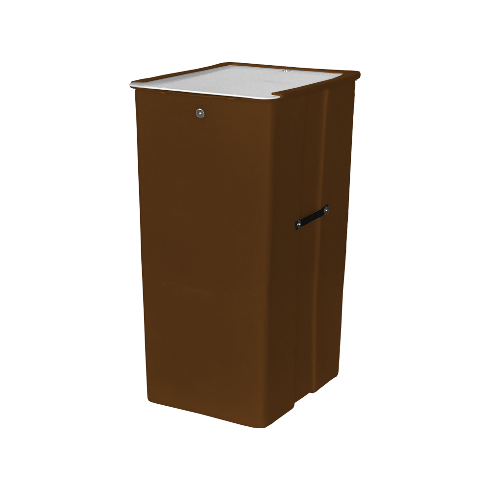 MTJ Series, Bulk Container, 7 Bushel, 23.5" x 20" x 41" - Brown 