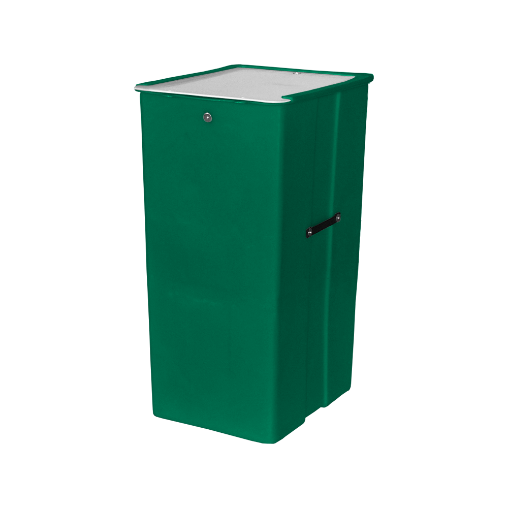MTJ Series, Bulk Container, 7 Bushel, 23.5" x 20" x 41" - Green 