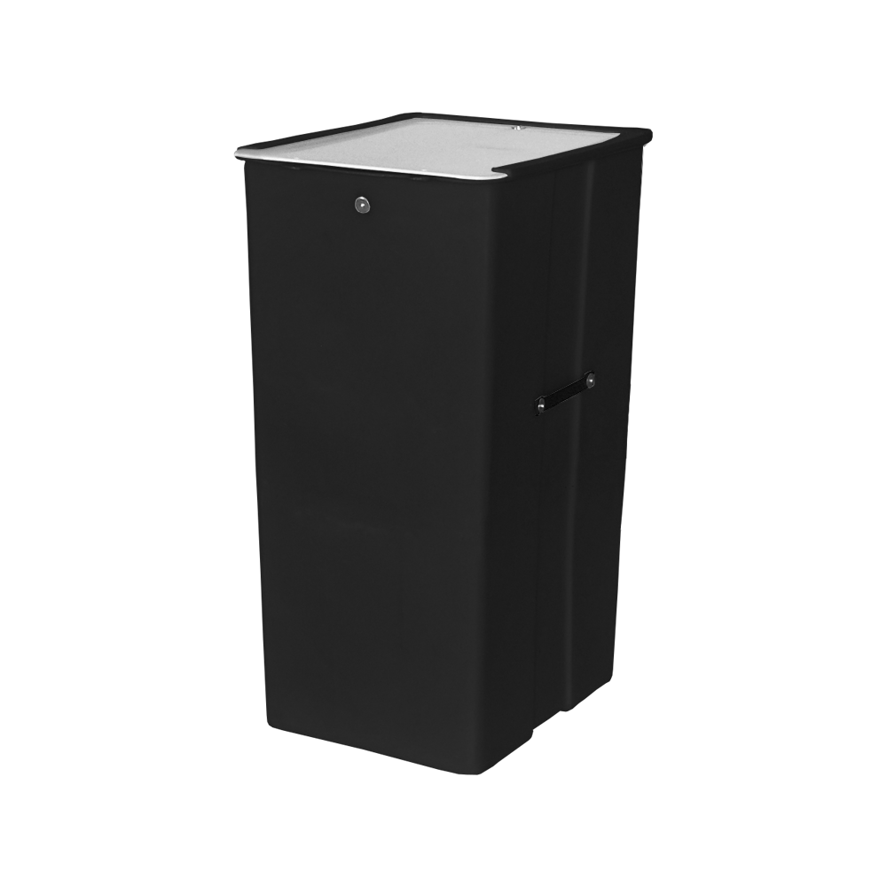 MTJ Series, Bulk Container, 7 Bushel, 23.5" x 20" x 41" - Black 