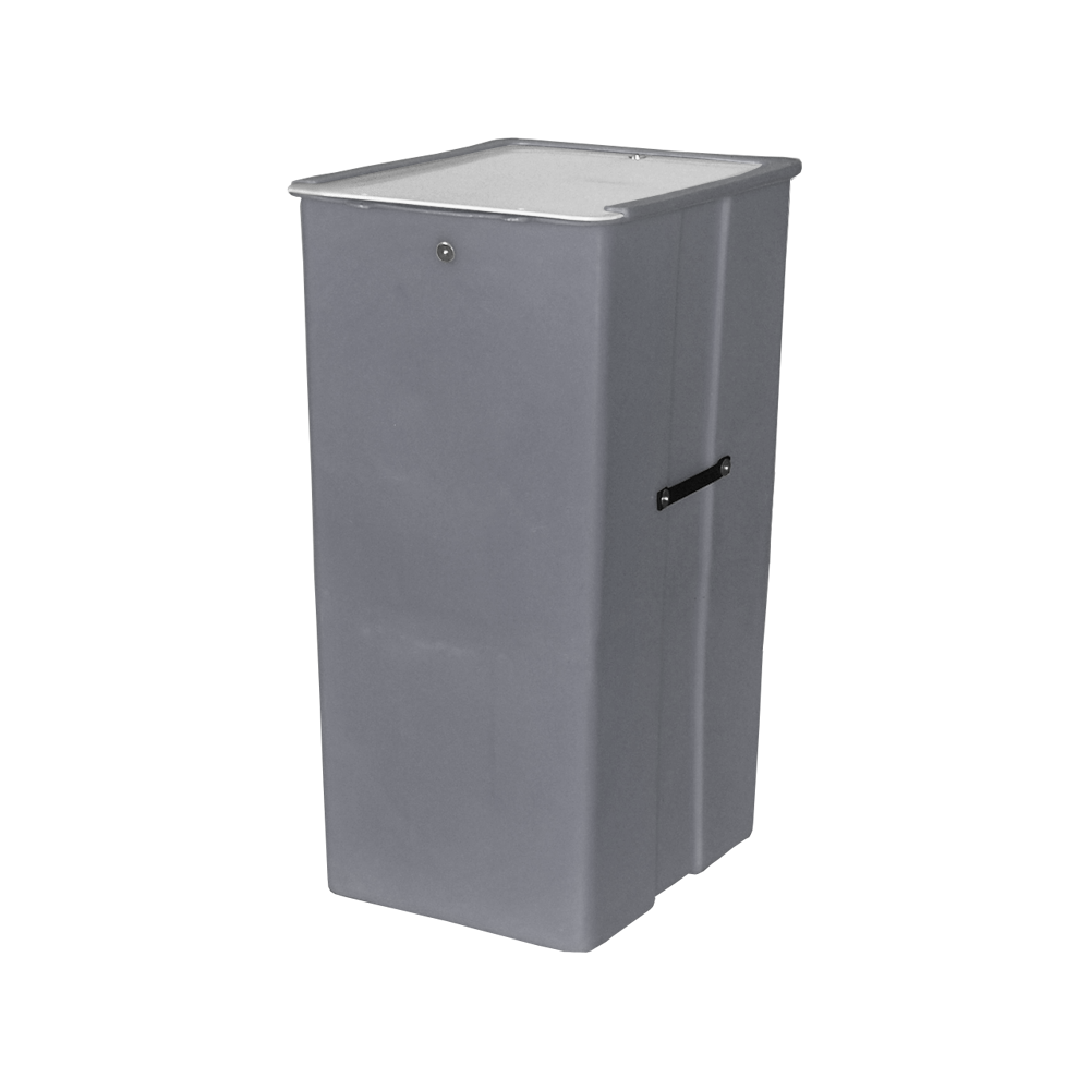 MTJ Series, Bulk Container, 7 Bushel, 23.5" x 20" x 41" - Gray 
