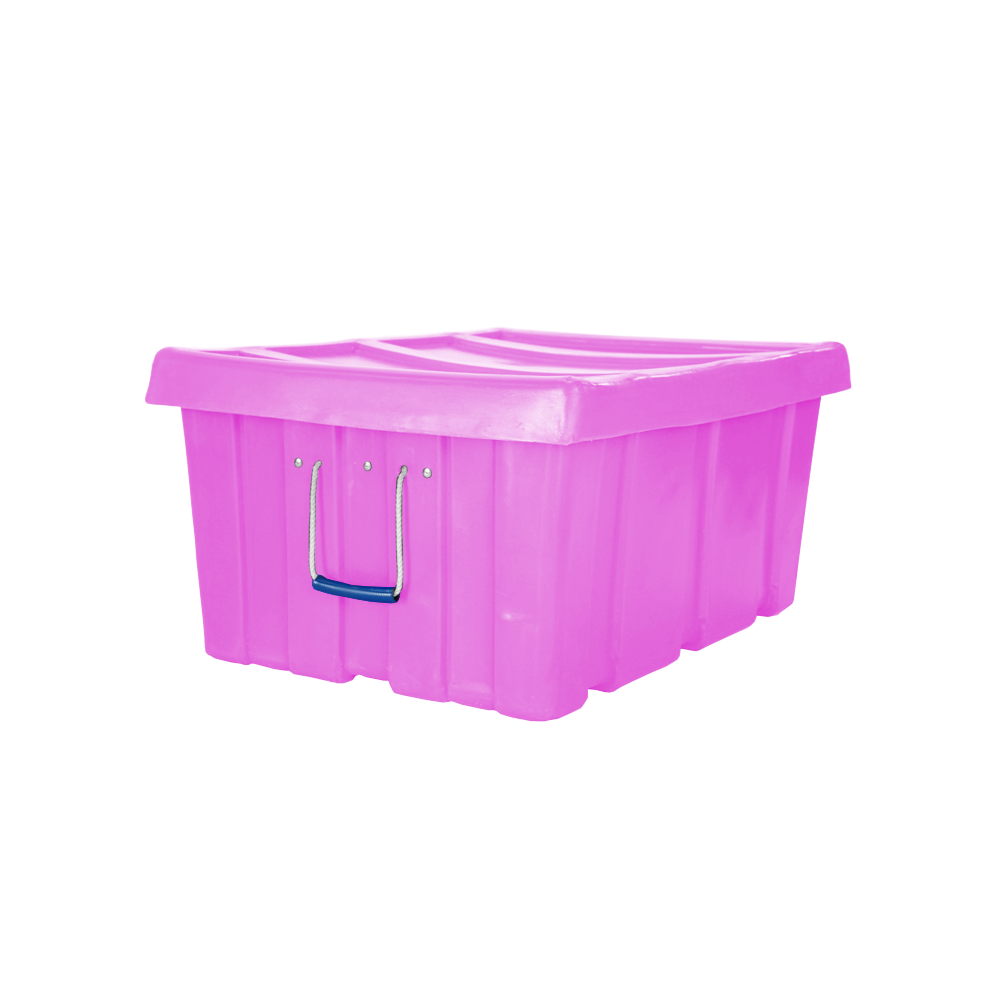 MTL-Series, Bulk Containers, 3.6 Bushel, 31" x 22" x 15" - Pink, Heavy Duty 