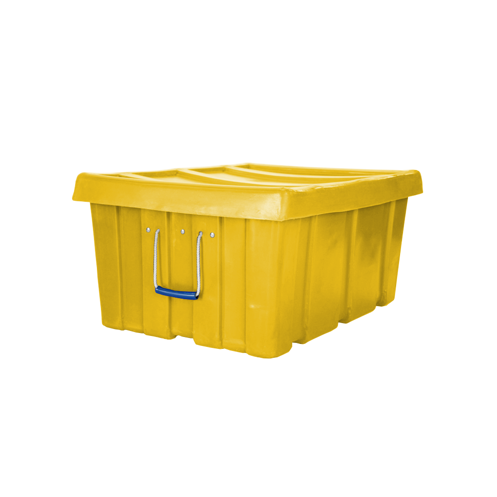 MTL-Series, Bulk Containers, 3.6 Bushel, 31" x 22" x 15" - Yellow, Heavy Duty 
