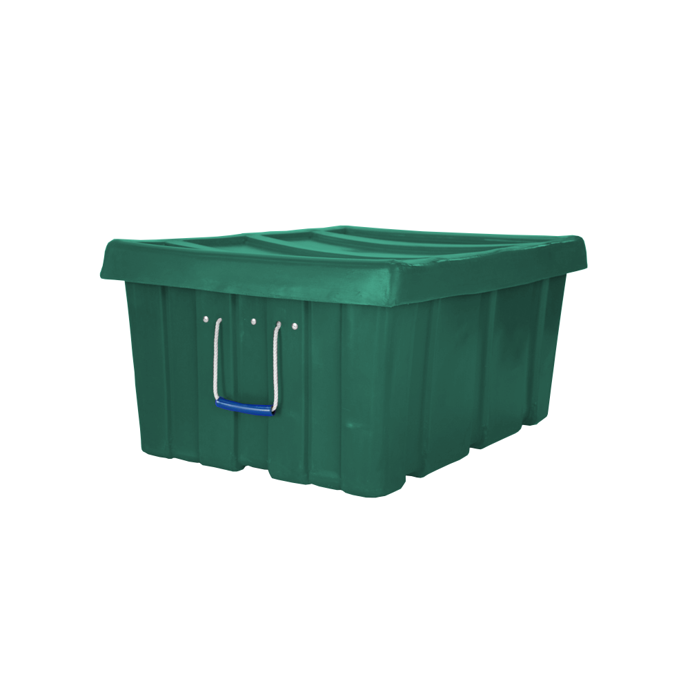 MTL-Series, Bulk Containers, 3.6 Bushel, 31" x 22" x 15" - Green, Heavy Duty 