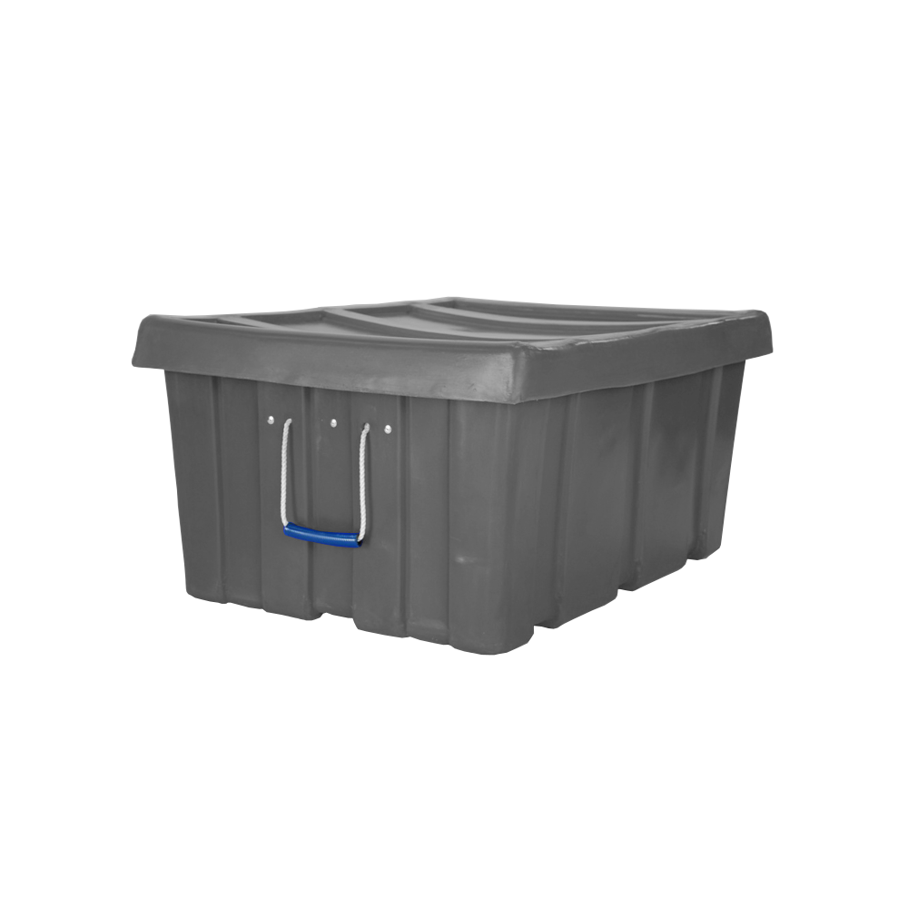 MTL-Series, Bulk Containers, 3.6 Bushel, 31" x 22" x 15" - Dark Gray, Heavy Duty 