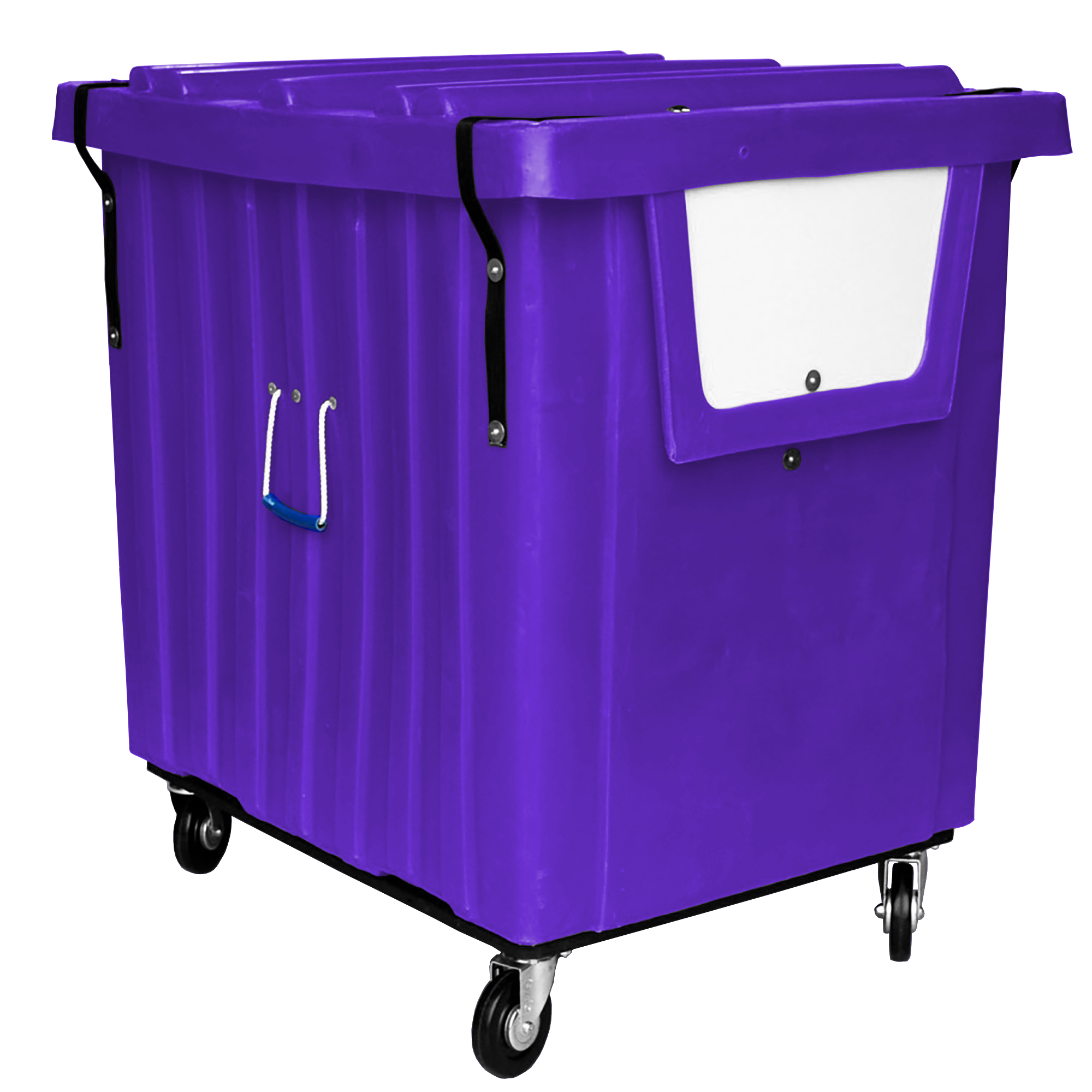 MTV-H5-LPSS, Hopper Front Box Truck, 20 Bushel, 41" x 34" x 42" - Purple, Heavy Duty 