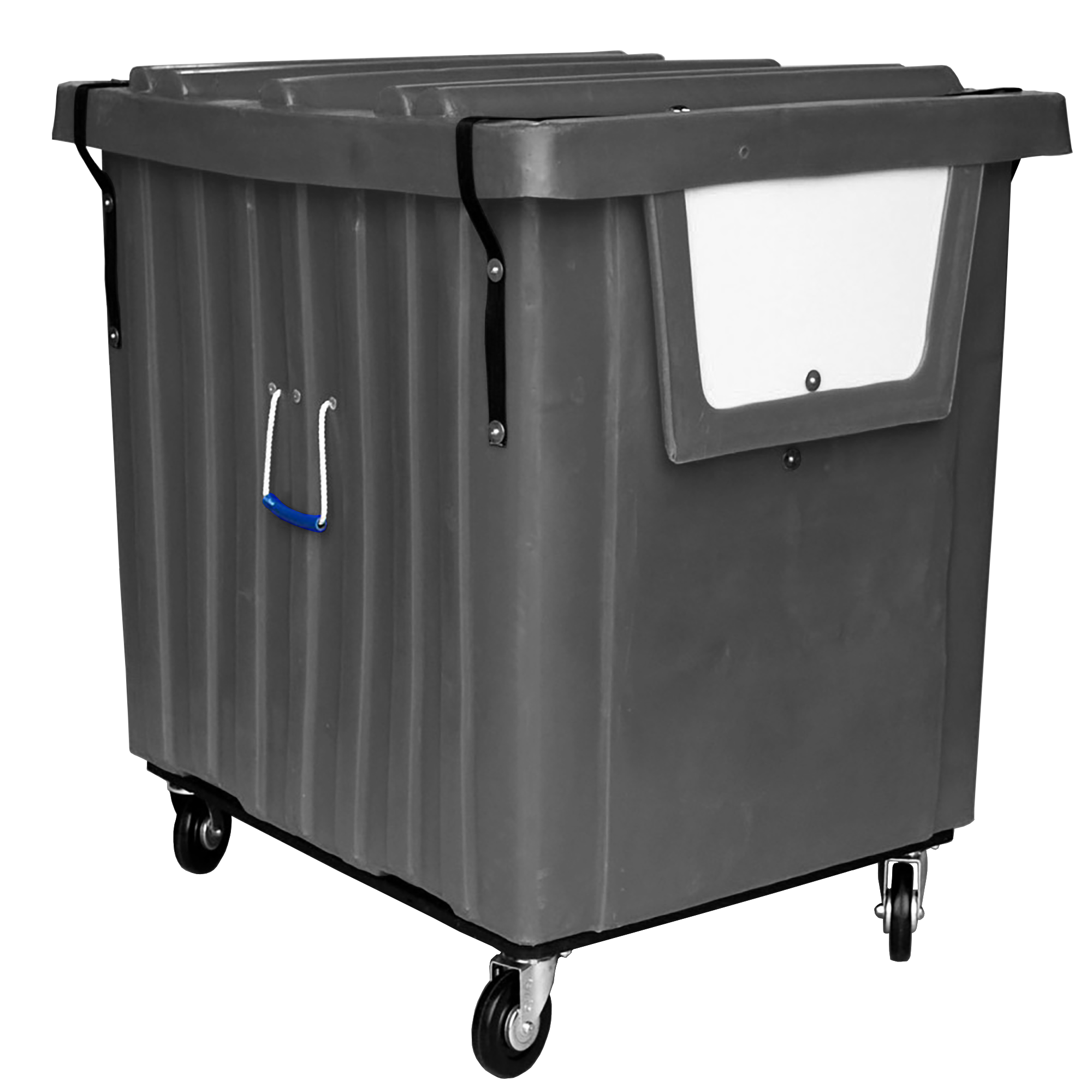 MTV-H5-LPSS, Hopper Front Box Truck, 20 Bushel, 41" x 34" x 42" - Dark Gray, Heavy Duty 