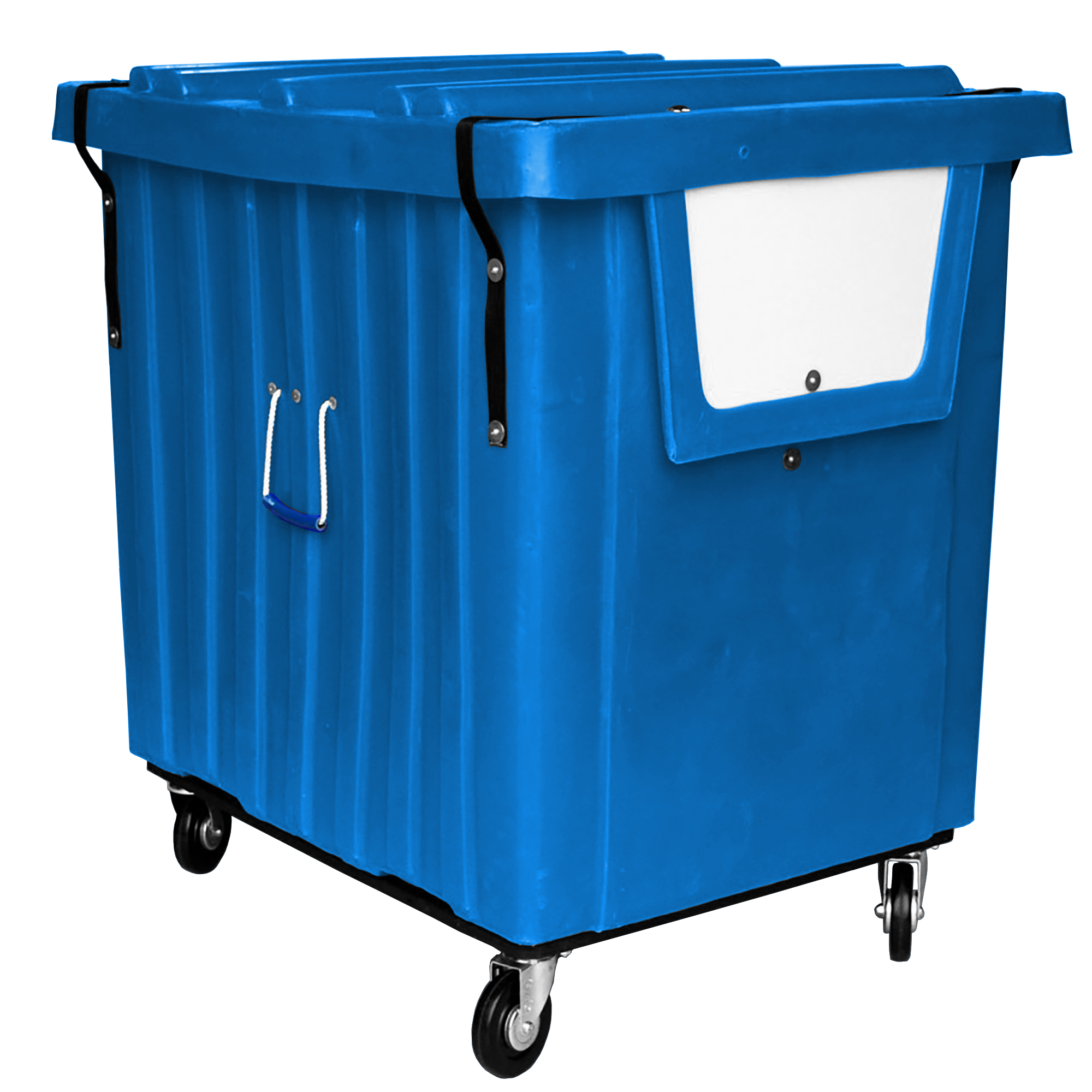 MTV-H5-LPSS, Hopper Front Box Truck, 20 Bushel, 41" x 34" x 42" - Blue, Heavy Duty 