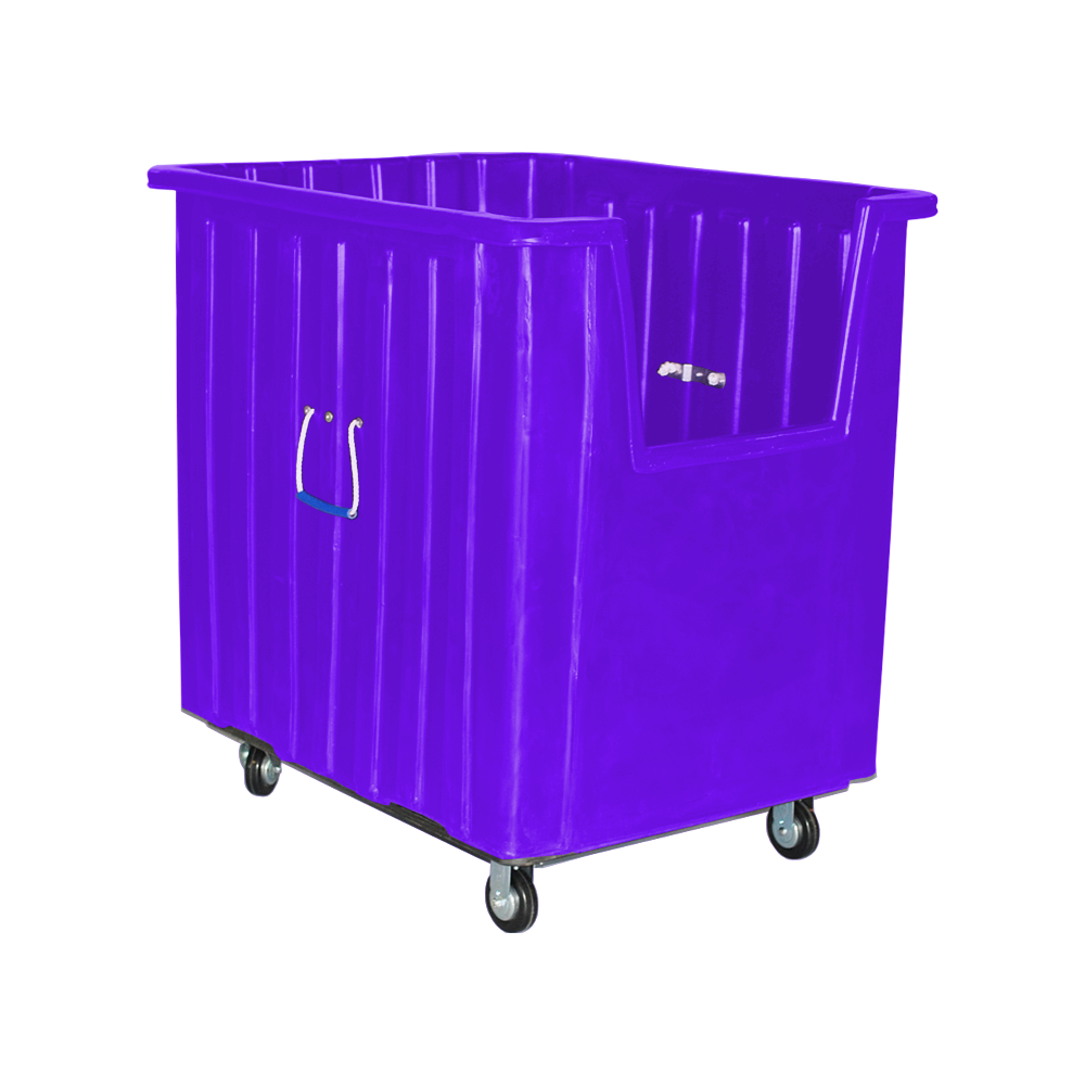 MTV-H5, Hopper Front Box Truck, 20 Bushel, 41" x 34" x 42" - Purple, Heavy Duty 