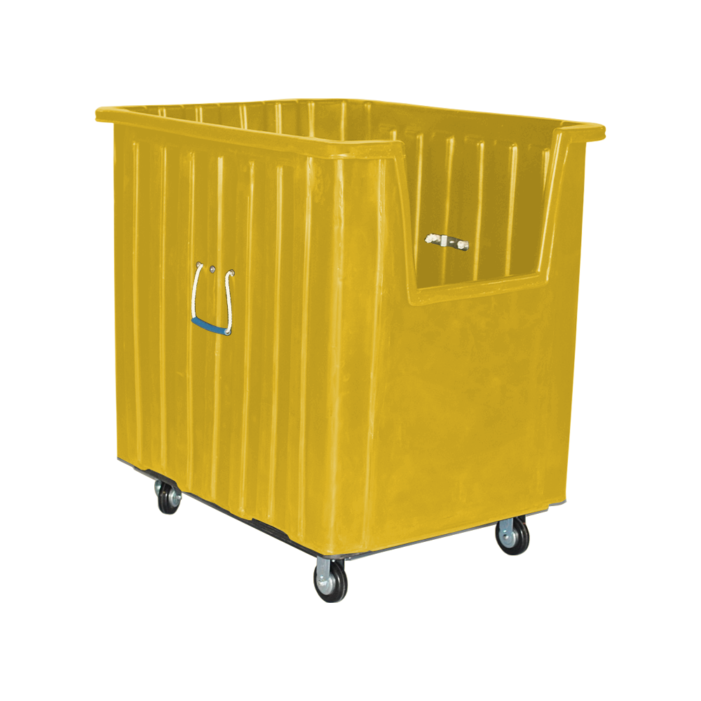 MTV-H5, Hopper Front Box Truck, 20 Bushel, 41" x 34" x 42" - Yellow, Heavy Duty 