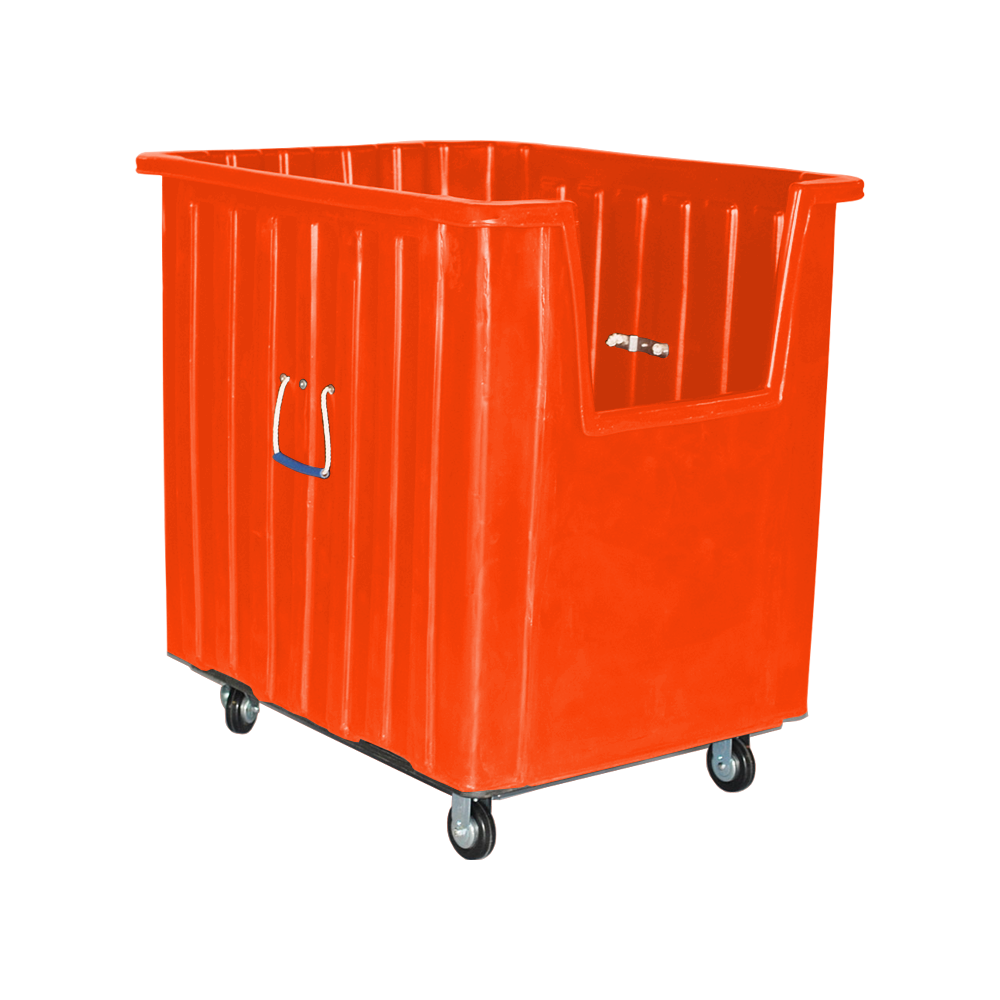 MTV-H5, Hopper Front Box Truck, 20 Bushel, 41" x 34" x 42" - Orange, Heavy Duty 