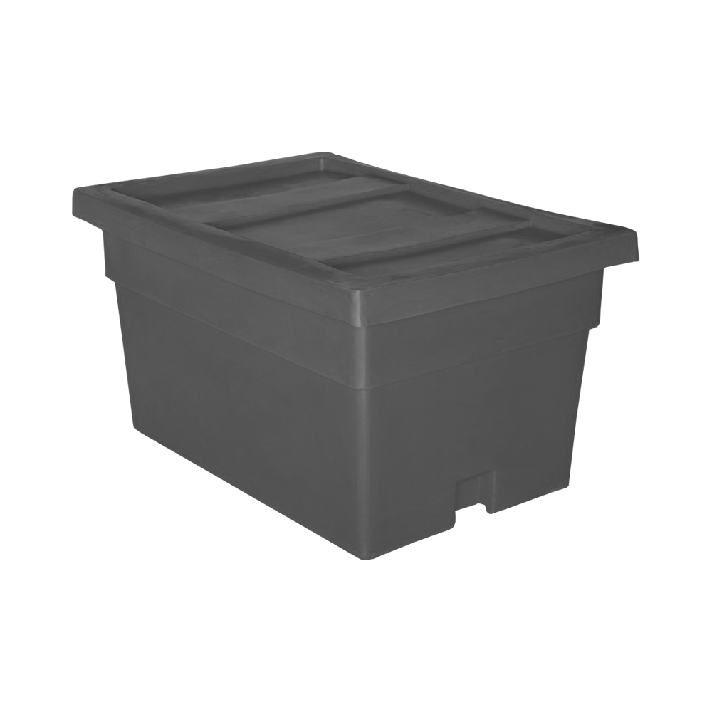 MTX-Series, Bulk Container, 20 Bushel, 54" x 37.5" x 29" - Dark Gray, Heavy Duty 
