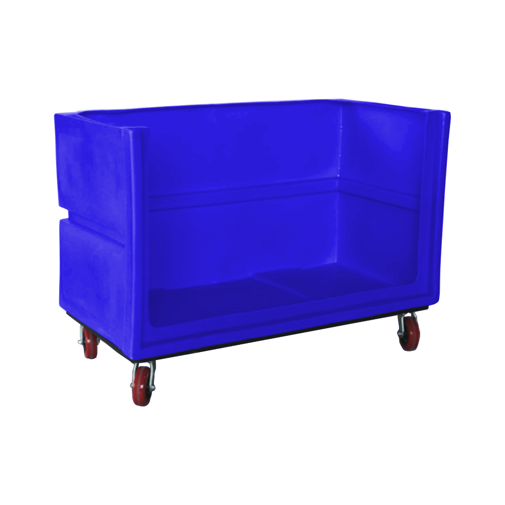 OFC-3429-H6, Bulk Cart, 24 Bushel, 60" x 29.8" x 40" - Dark Blue 