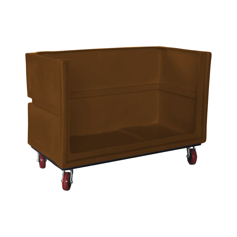 OFC-3429-H6, Bulk Cart, 24 Bushel, 60" x 29.8" x 40" - Brown 