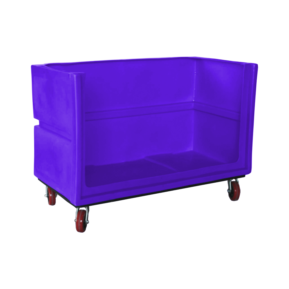 OFC-3429-H6, Bulk Cart, 24 Bushel, 60" x 29.8" x 40" - Purple 