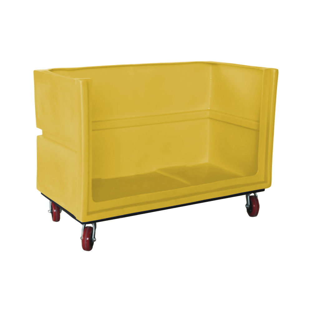 OFC-3429-H6, Bulk Cart, 24 Bushel, 60" x 29.8" x 40" - Yellow 