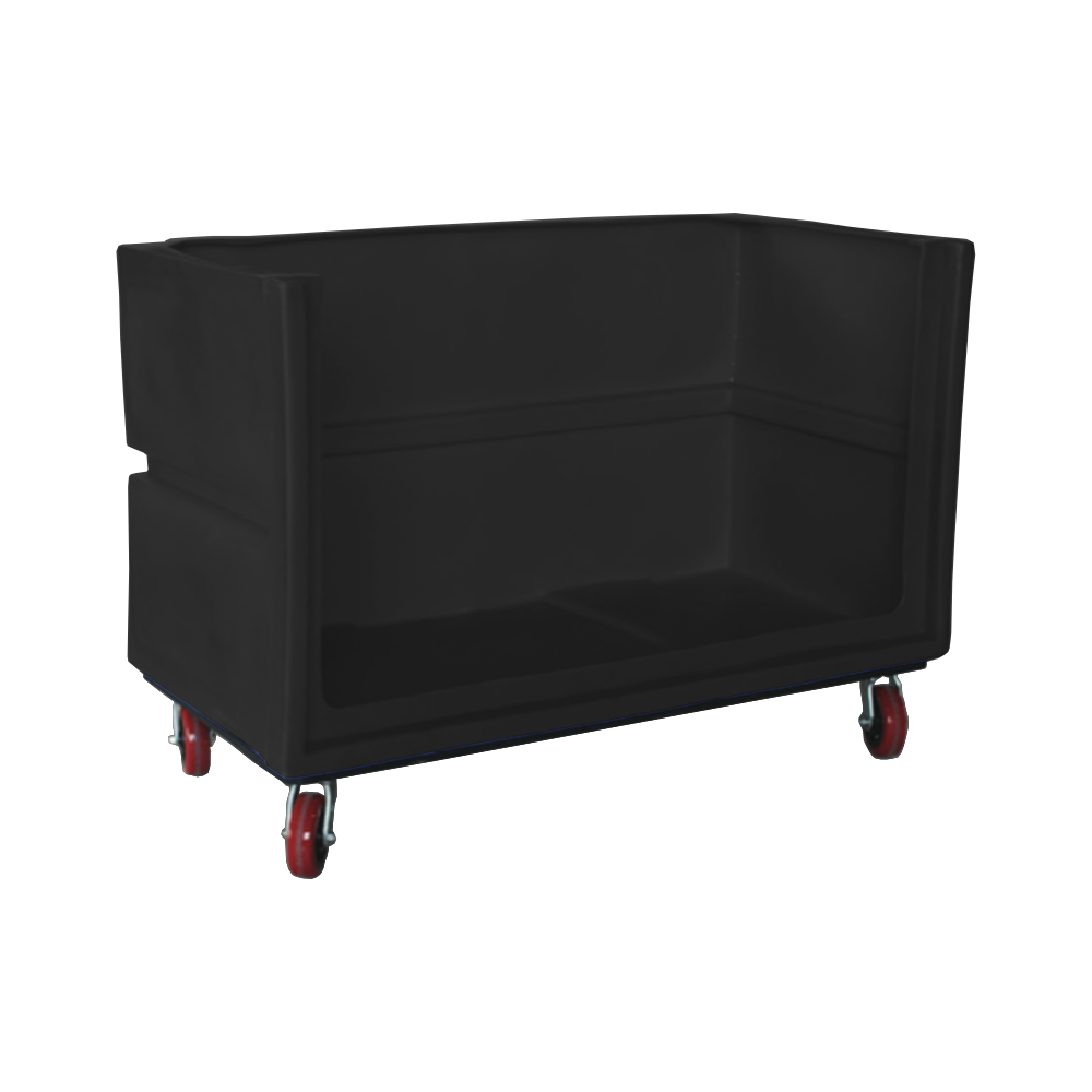 OFC-3429-H6, Bulk Cart, 24 Bushel, 60" x 29.8" x 40" - Black 