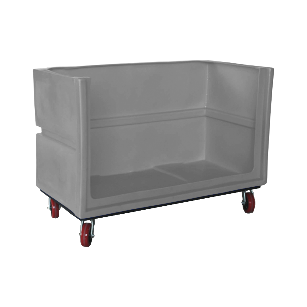 OFC-3429-H6, Bulk Cart, 24 Bushel, 60" x 29.8" x 40" - Gray 