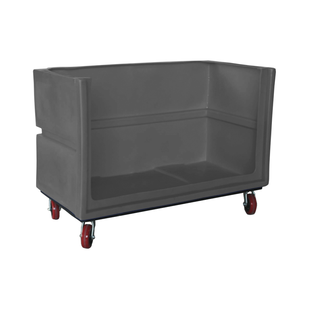 OFC-3429-H6, Bulk Cart, 24 Bushel, 60" x 29.8" x 40" - Dark Gray 