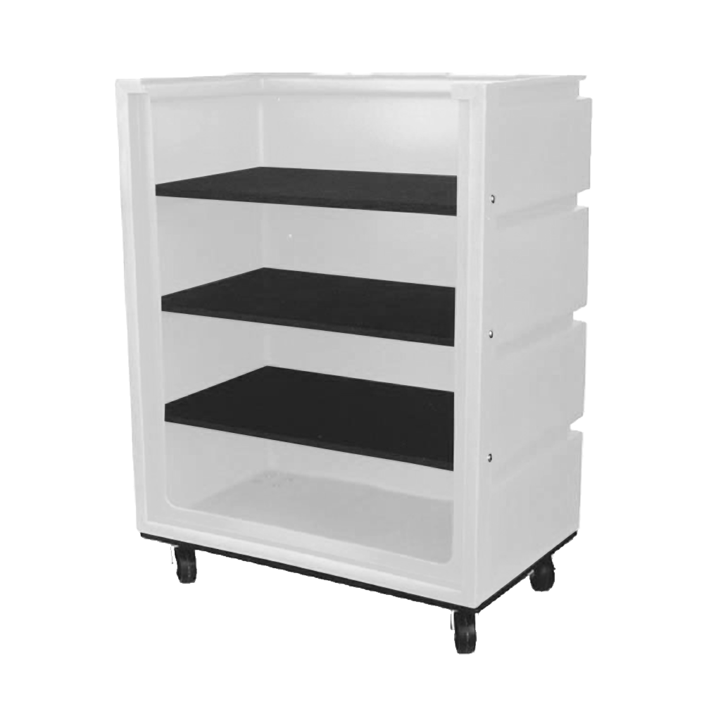 OFC-5829-H6, Open Front Bulk Cart, 37 Bushel, 48" x 29.5" x 67" - White 