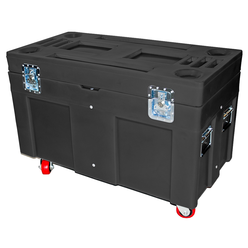 RC-4524-H4, Road Case, 8 Bushel, 45" x 22.5" x 31" - Black 