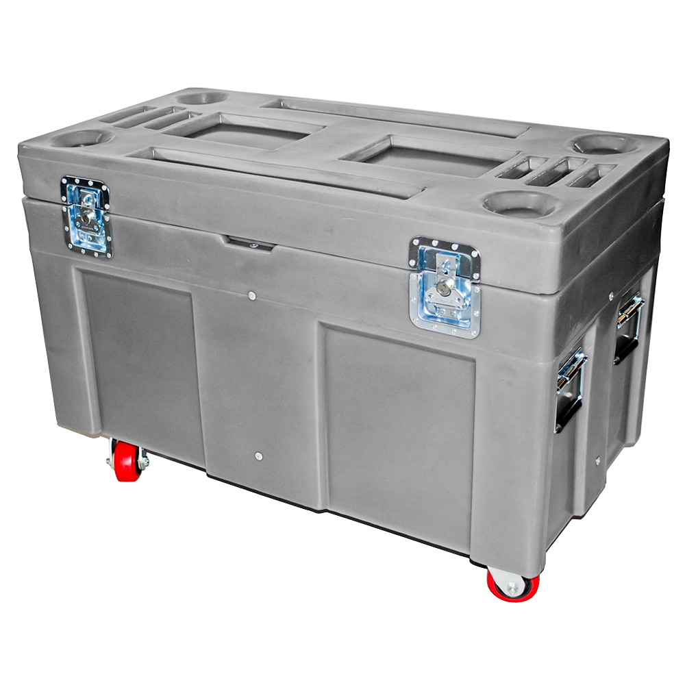 RC-4524-H4, Road Case, 8 Bushel, 45" x 22.5" x 31" - Grey 
