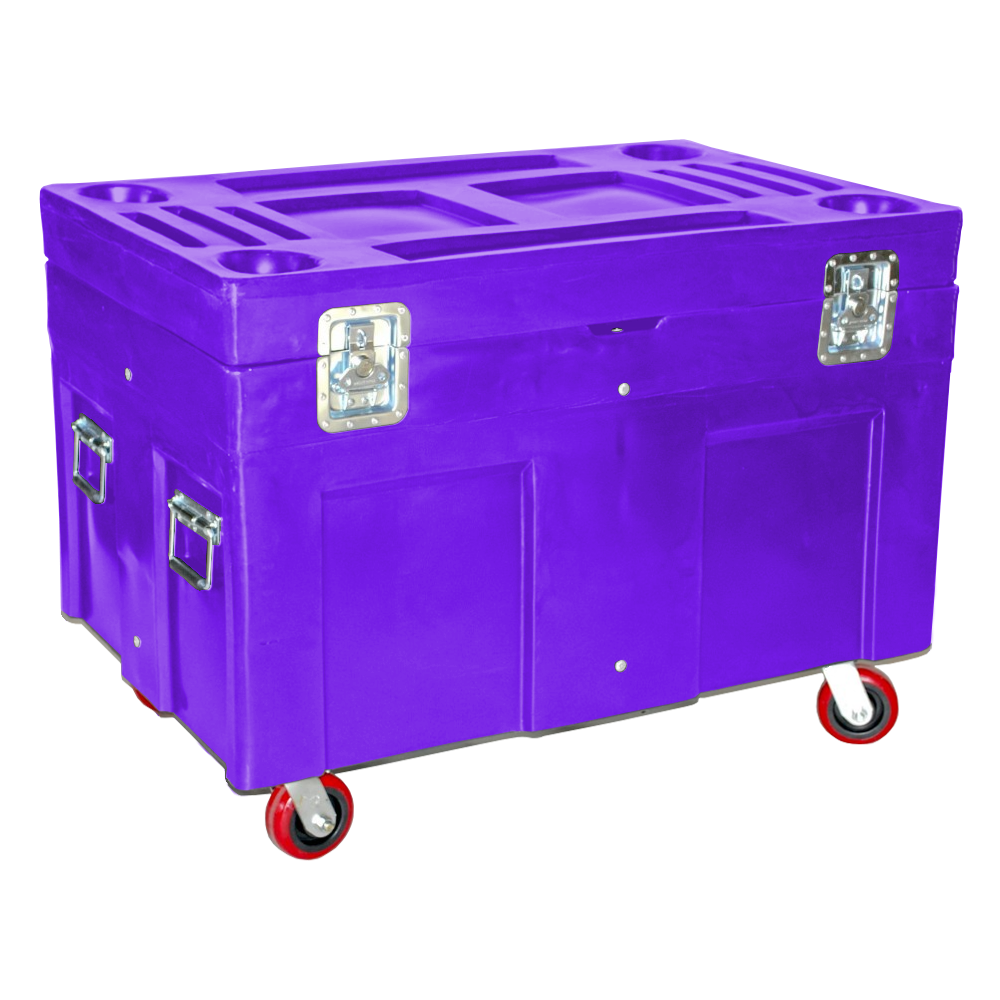 RC-4534-H5, Road Case, 12 Bushel, 45" x 30" x 34" - Purple 