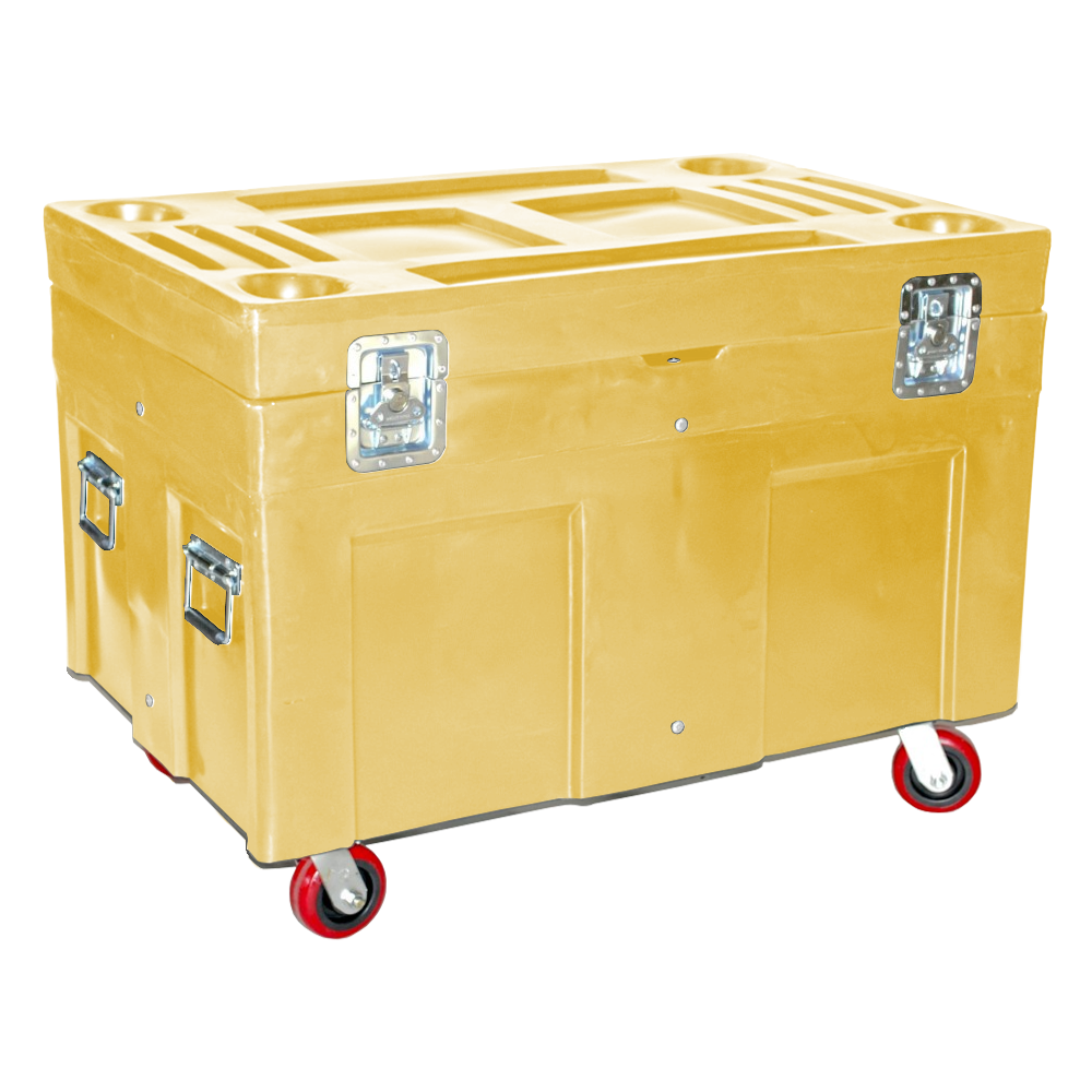 RC-4534-H5, Road Case, 12 Bushel, 45" x 30" x 34" - Yellow 