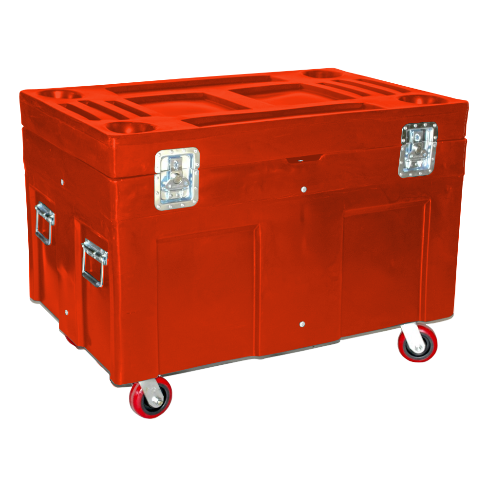 RC-4534-H5, Road Case, 12 Bushel, 45" x 30" x 34" - Orange 